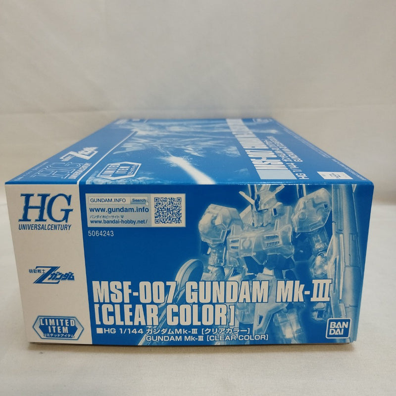 【中古】【未組立】1/144 HGUC MSF-007 ガンダムMk-III[クリアカラー] 「機動戦士Zガンダム MSV」 イベント限定 [5064243]＜プラモデル＞（代引き不可）6573