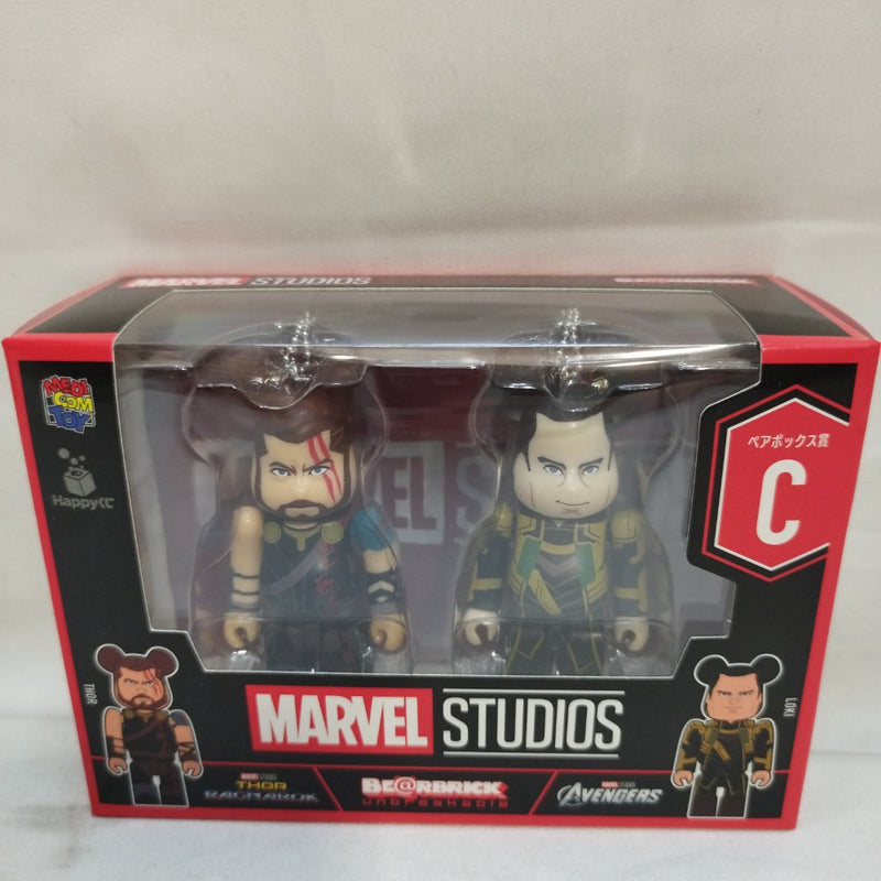 【中古】【未開封】BE＠RBRICK-ベアブリック- C.ソー＆ロキ 「Happyくじ BE＠RBRICK MARVEL STUDIOS」 ペアボックス賞＜フィギュア＞（代引き不可）6573