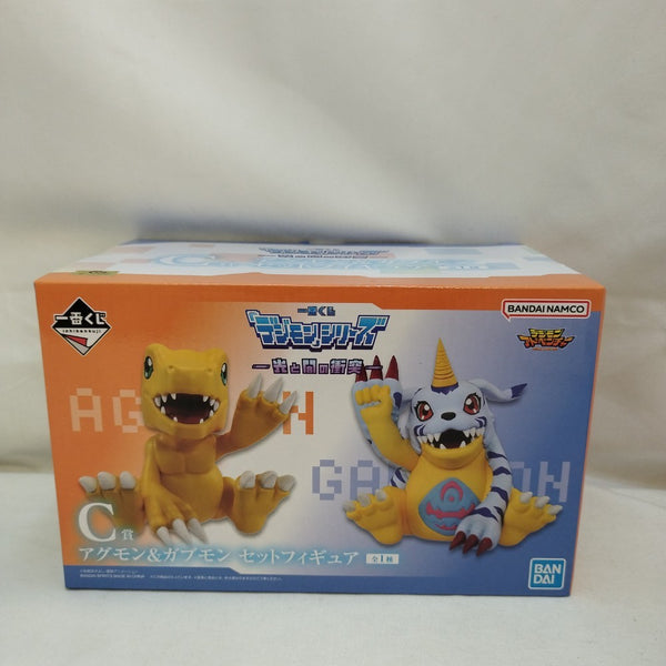 【中古】【未開封】アグモン＆ガブモン セットフィギュア(2体セット) 「一番くじ 『デジモン』シリーズ -光と闇の衝突-」 C賞＜フィギュア＞（代引き不可）6573