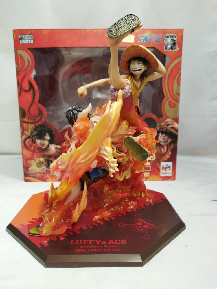 【中古】【開封品】ルフィ＆エース 〜兄弟の絆〜 20th LIMITED Ver. 「ワンピース」 Portrait.Of.Pirates“NEO-MAXIMUM” ＜フィギュア＞（代引き不可）6573