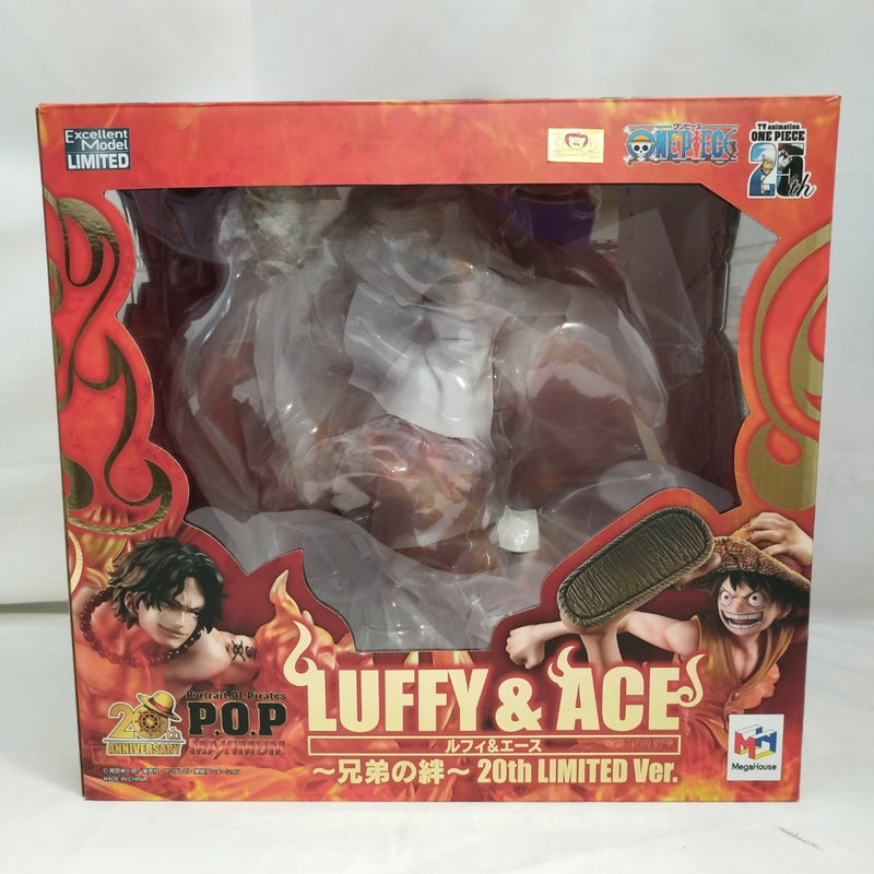 【中古】【開封品】ルフィ＆エース 〜兄弟の絆〜 20th LIMITED Ver. 「ワンピース」 Portrait.Of.Pirates“NEO-MAXIMUM” ＜フィギュア＞（代引き不可）6573