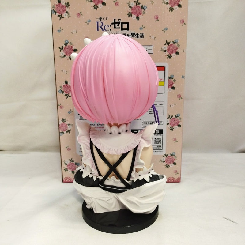 【中古】【開封品】ラム 「一番くじ Reゼロから始める異世界生活-喜びなさい、両手に花ってヤツよ-」 A賞 アートスケール＜フィギュア＞（代引き不可）6573