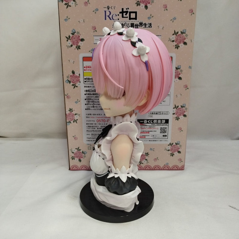 【中古】【開封品】ラム 「一番くじ Reゼロから始める異世界生活-喜びなさい、両手に花ってヤツよ-」 A賞 アートスケール＜フィギュア＞（代引き不可）6573