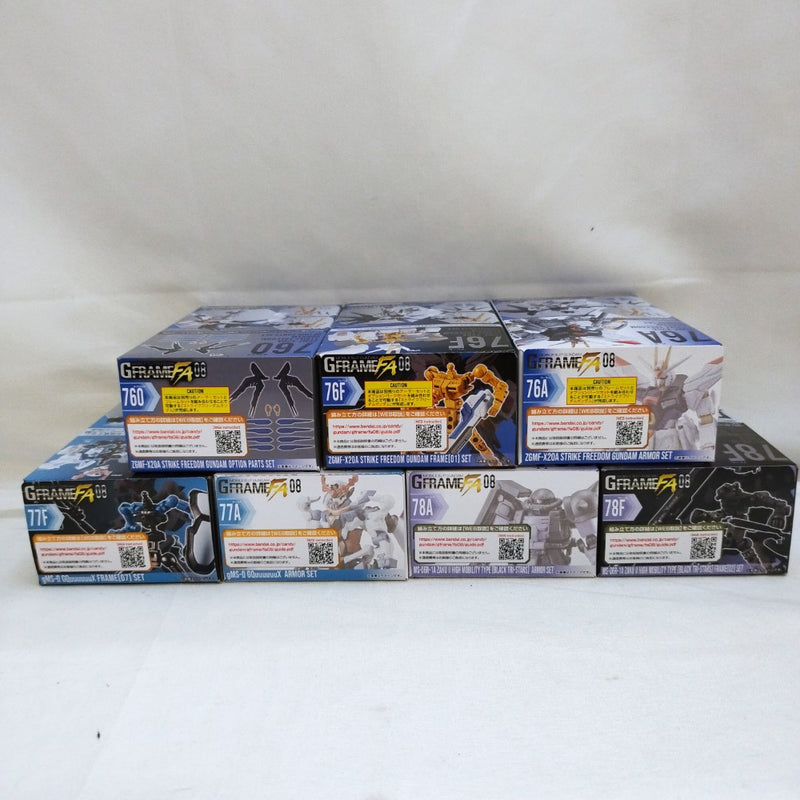【中古】【未組立】全7種セット 「機動戦士ガンダム GフレームFA 08」＜プラモデル＞（代引き不可）6573