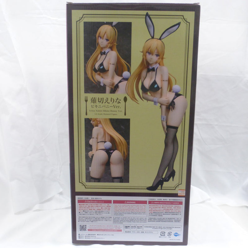 【中古】【開封品】薙切えりな ビキニバニーVer. 「食戟のソーマ」 B-Style 1/4 プラスチック製塗装済み完成品＜フィギュア＞（代引き不可）6582