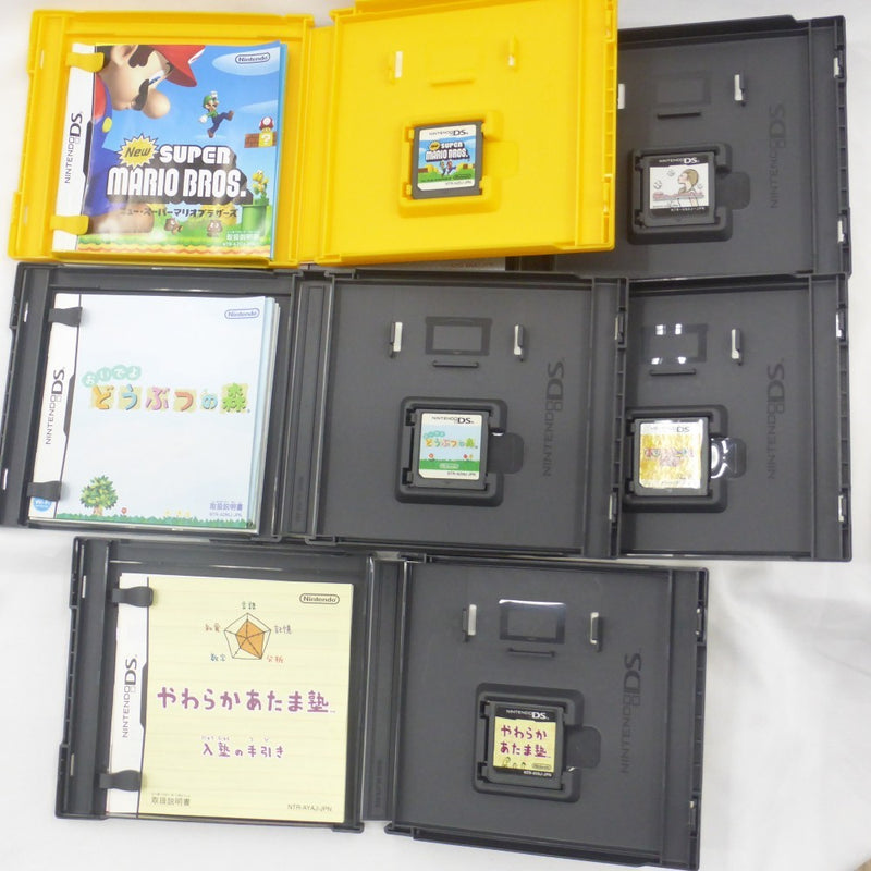 【中古】【開封品・ジャンク】【セット】Nintendo DS Lite＆Nintendo DSソフト9点＜レトロゲーム＞（代引き不可）6582