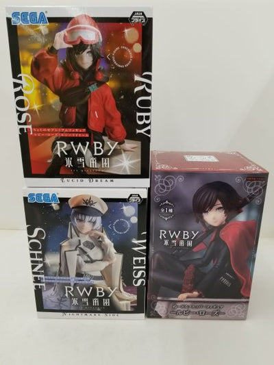 【中古】【未開封】【セット】RWBY 氷雪帝国 ルビー・ローズ ワイス・シュニー フィギュア３点＜フィギュア＞（代引き不可）6584