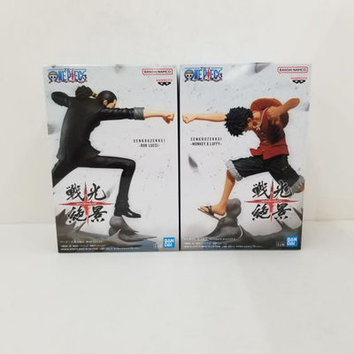 【中古】【未開封】【セット】ワンピース 戦光絶景　ルフィ&ロブ・ルッチ 2種セット＜フィギュア＞（代引き不可）6584