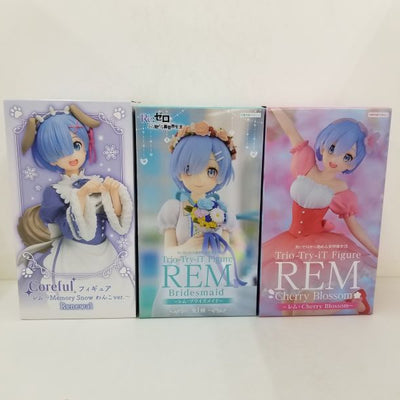 【中古】【未開封】【セット】Re:ゼロから始める異世界生活　レム フィギュア 3種セット＜フィギュア＞（代引き不可）6584