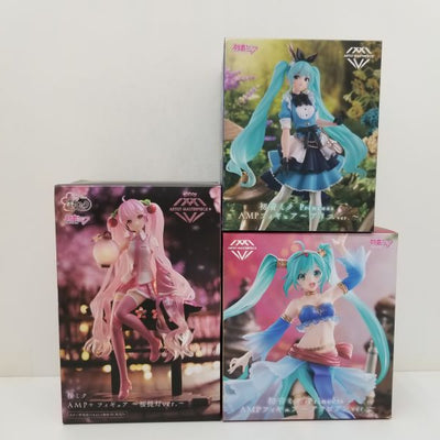 【中古】【未開封品】初音ミク AMPフィギュア　3点セット＜フィギュア＞（代引き不可）6584