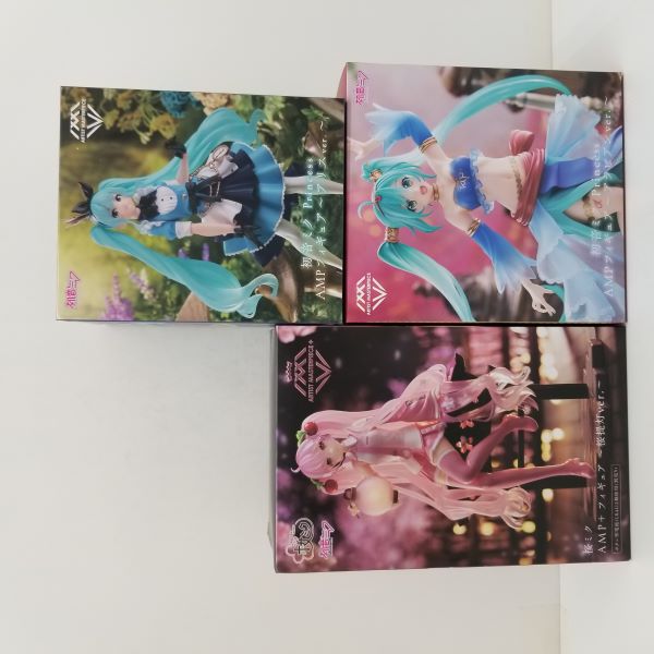 【中古】【未開封品】初音ミク AMPフィギュア　3点セット＜フィギュア＞（代引き不可）6584