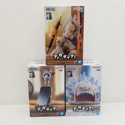 【中古】【未開封】【セット】ワンピース　フィグライフ！『モンキー・D・ルフィ -ギア5　vol.1』『モンキー・D・ルフィ -ギア5-...