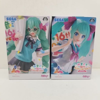 【中古】【未開封】【セット】初音ミク　Luminasta『初音ミク 16th Anniversary　ぶーた Ver.』『初音ミク 1...