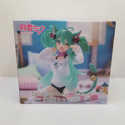 【中古】【未開封】初音ミク Desktop Cute フィギュア『〜猫耳Tシャツver.〜』＜フィギュア＞（代引き不可）6584