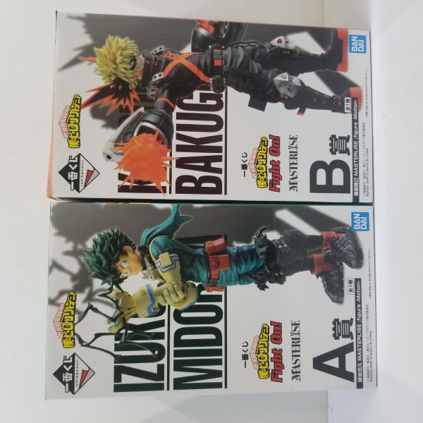 【中古】【未開封】【セット】一番くじ　僕のヒーローアカデミア Fight On!『A賞　緑谷出久 MASTERLISE；figure -Motion-』『B賞　爆豪勝己 MASTERLISE；figure -Motion-』2種＜フィギュア＞（代引き不可）6584