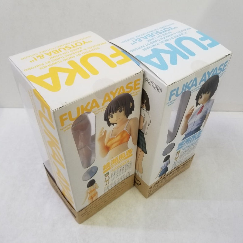【中古】【未開封】【2種セット】綾瀬風香 制服version＆水着version　PVC製塗装済完成品「よつばと！」＜フィギュア＞（代引き不可）6584