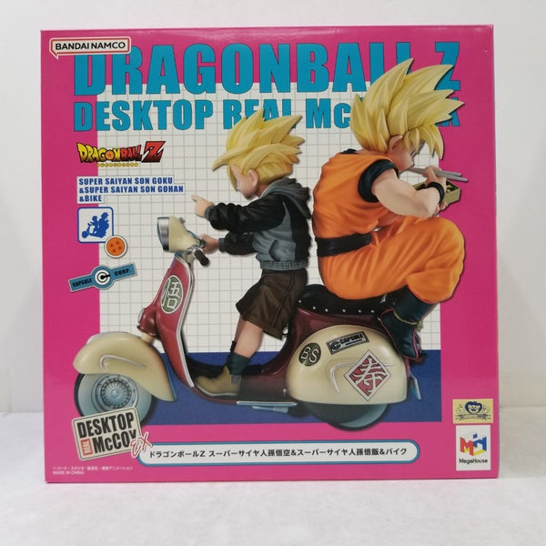 【中古】【未開封】DESKTOP REAL McCOY EX スーパーサイヤ人孫悟空＆スーパーサイヤ人孫悟飯＆バイク 「ドラゴンボールZ」＜フィギュア＞（代引き不可）6584