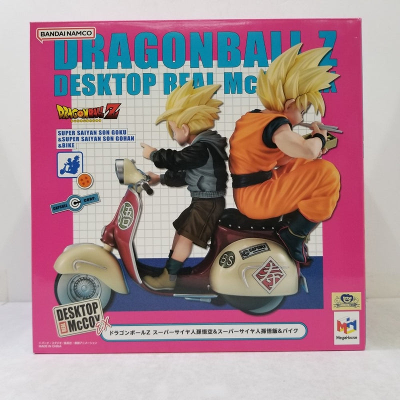 【中古】【未開封】DESKTOP REAL McCOY EX スーパーサイヤ人孫悟空＆スーパーサイヤ人孫悟飯＆バイク 「ドラゴンボールZ」＜フィギュア＞（代引き不可）6584
