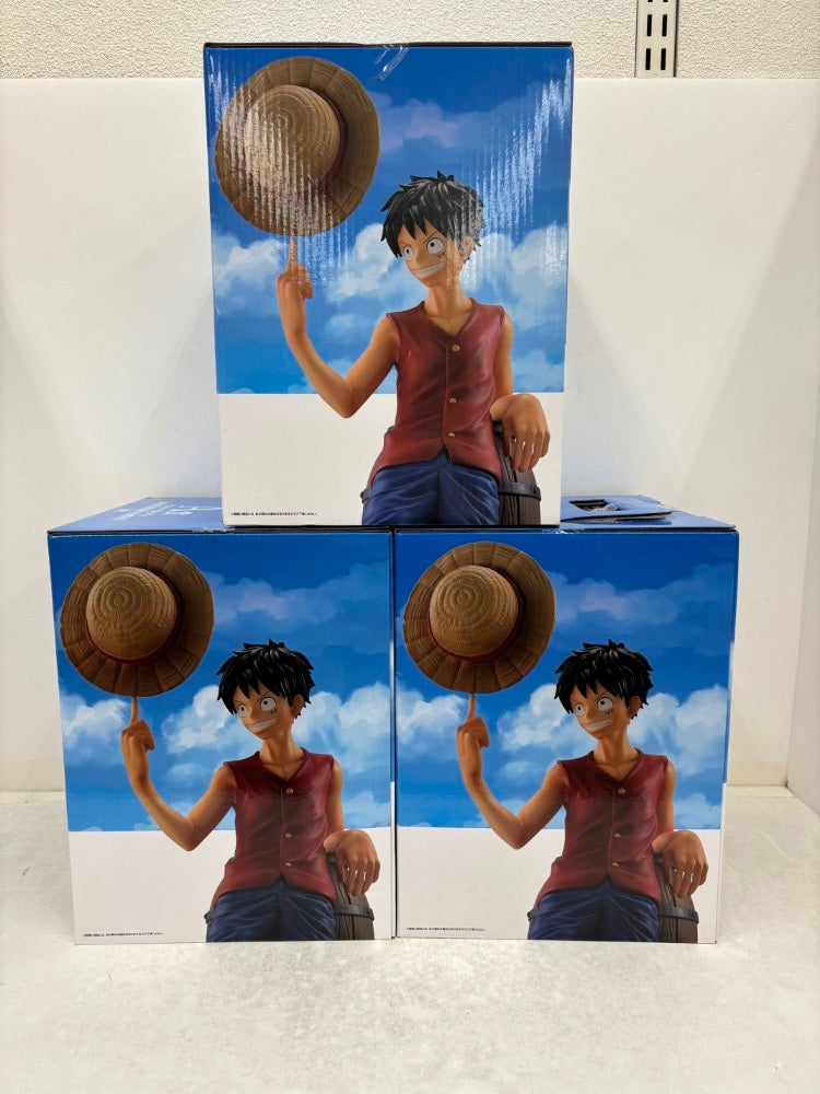 【中古】【開封品】【3個セット】ルフィ 「一番くじ ワンピース TVアニメ25周年 〜海賊王への道〜」 MASTERLISE EXPIECE A賞＜フィギュア＞（代引き不可）6584