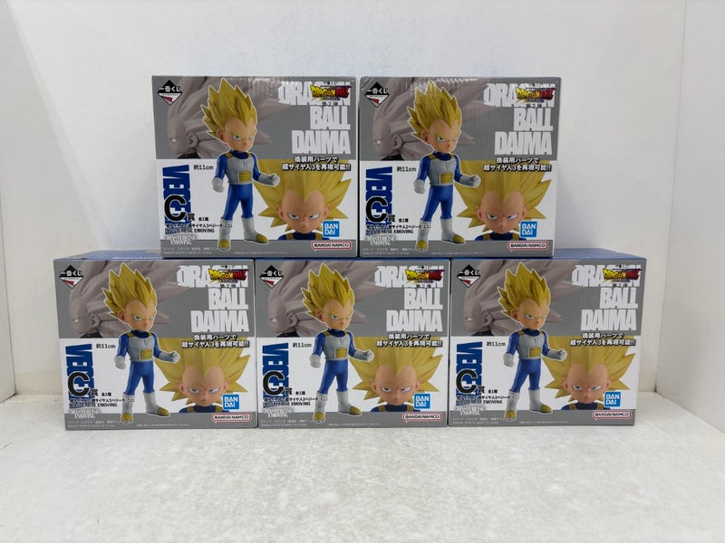 【中古】【未開封】【5個セット】超サイヤ人2/超サイヤ人3ベジータ(ミニ) 「一番くじ ドラゴンボールDAIMA 第2弾」 C賞 ＜フィギュア＞（代引き不可）6584