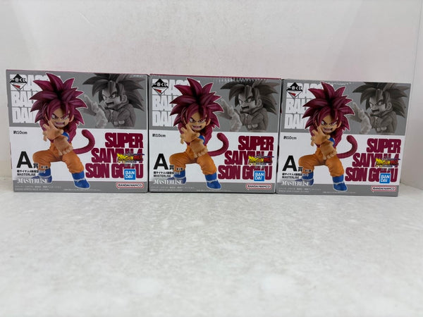 【中古】【未開封・開封品】【セット】超サイヤ人4孫悟空(ミニ) 「一番くじ ドラゴンボールDAIMA 第2弾」 MASTERLISE A賞 3点＜フィギュア＞（代引き不可）6584