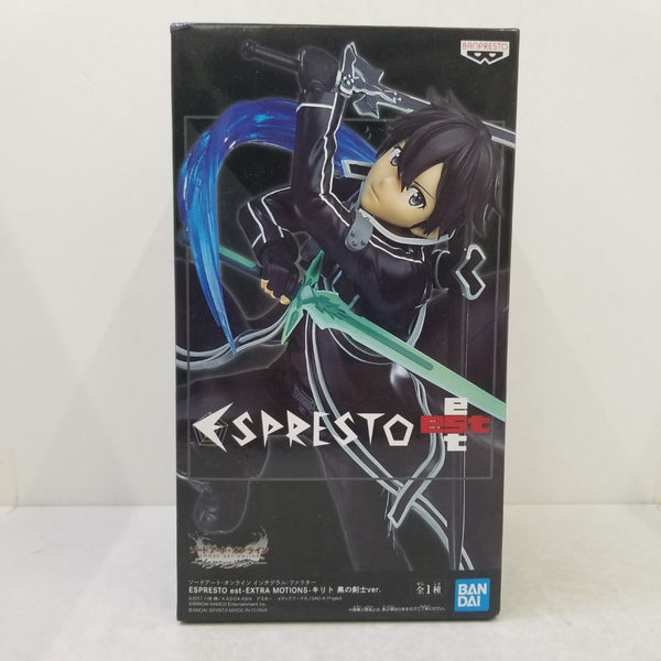【中古】【未開封】「ソードアート・オンライン インテグラル・ファクター」ESPRESTO est-EXTRA MOTIONS-キリト 黒の剣士Ver.＜フィギュア＞（代引き不可）6584