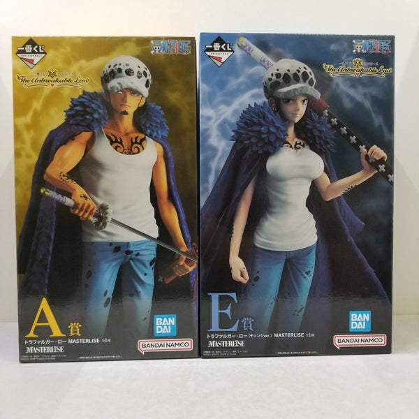 【中古】【未開封】【セット】A賞＆E賞 トラファルガー・ロー MASTERLISE 「一番くじ ワンピース The Unbreakable Law」＜フィギュア＞（代引き不可）6584