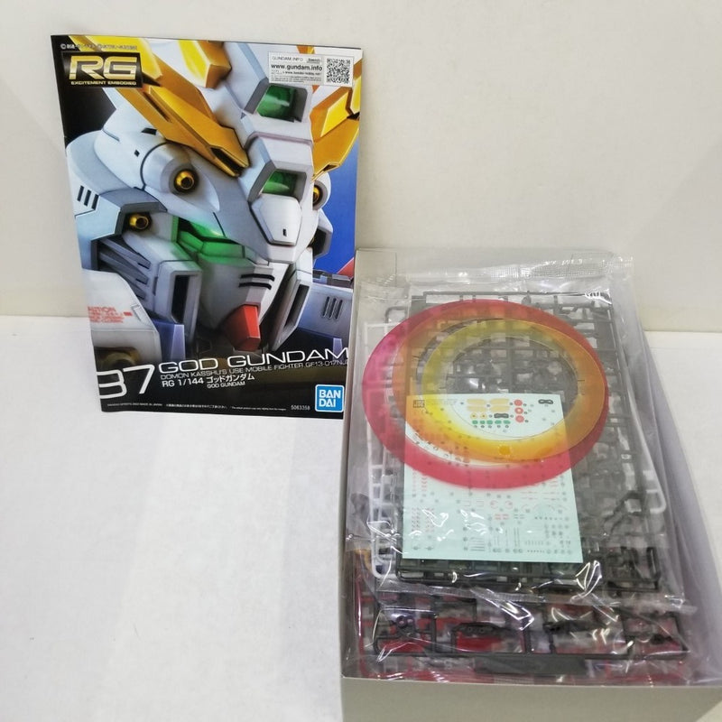 【中古】【未組立】【2種セット】1/144 RG　ゴッドガンダム＆ゴッドガンダム用拡張セット「機動武闘伝Gガンダム」＜プラモデル＞（代引き不可）6584