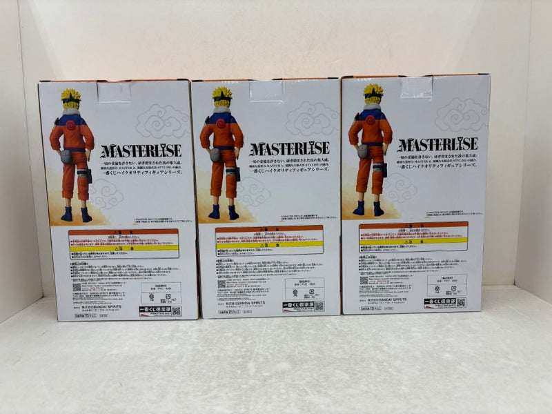 【中古】【未開封】【セット】うずまきナルト 「一番くじ NARUTO-ナルト- 中忍試験編」 MASTERLISE A賞 3点＜フィギュア＞（代引き不可）6584