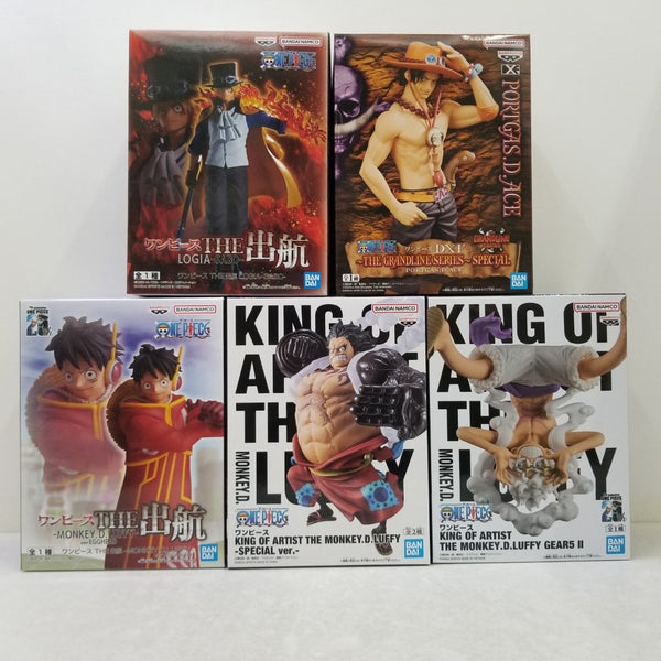 【中古】【未開封】【セット】「ワンピース」 ルフィ/サボ/エース 5種セット＜フィギュア＞（代引き不可）6584
