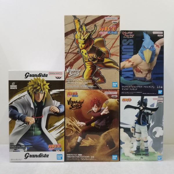 【中古】【未開封】【セット】波風ミナト/我愛羅/うちはサスケ/サンラク『NARUTO-ナルト-/シャングリラ・フロンティア』＜フィギュア＞（代引き不可）6584