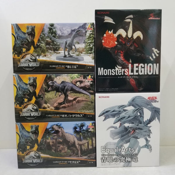 【中古】【未開封】【セット】『ジュラシック・ワールド/遊☆戯☆王』5種＜フィギュア＞（代引き不可）6584
