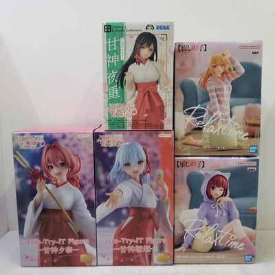 【中古】【未開封】【セット】甘神夜重/夕奈/朝姫＆ルビー/有馬かな『甘神さんちの縁結び/推しの子』5種＜フィギュア＞（代引き不可）6584