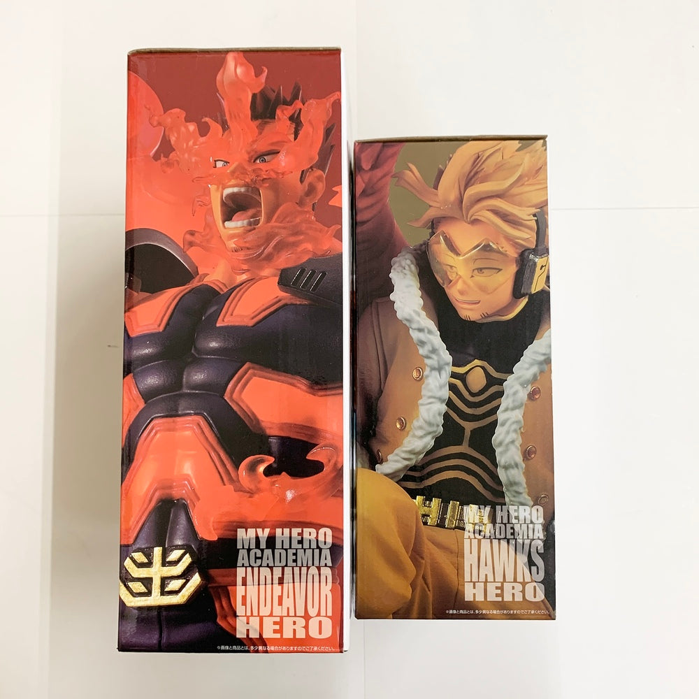 【中古】【未開封】【セット】 ;figure 「一番くじ 僕のヒーローアカデミア HERO VS VILLAINS」D賞 エンデヴァー/E賞 ホークス  ＜フィギュア＞（代引き不可）6585