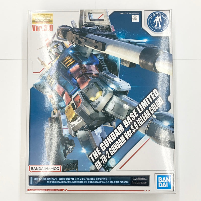 【中古】【未組立】1/100 MG RX-78-2 ガンダムVer.3.0 クリアカラー 「機動戦士ガンダム」 ガンダムベース限定  [5063203]＜プラモデル＞（代引き不可）6585