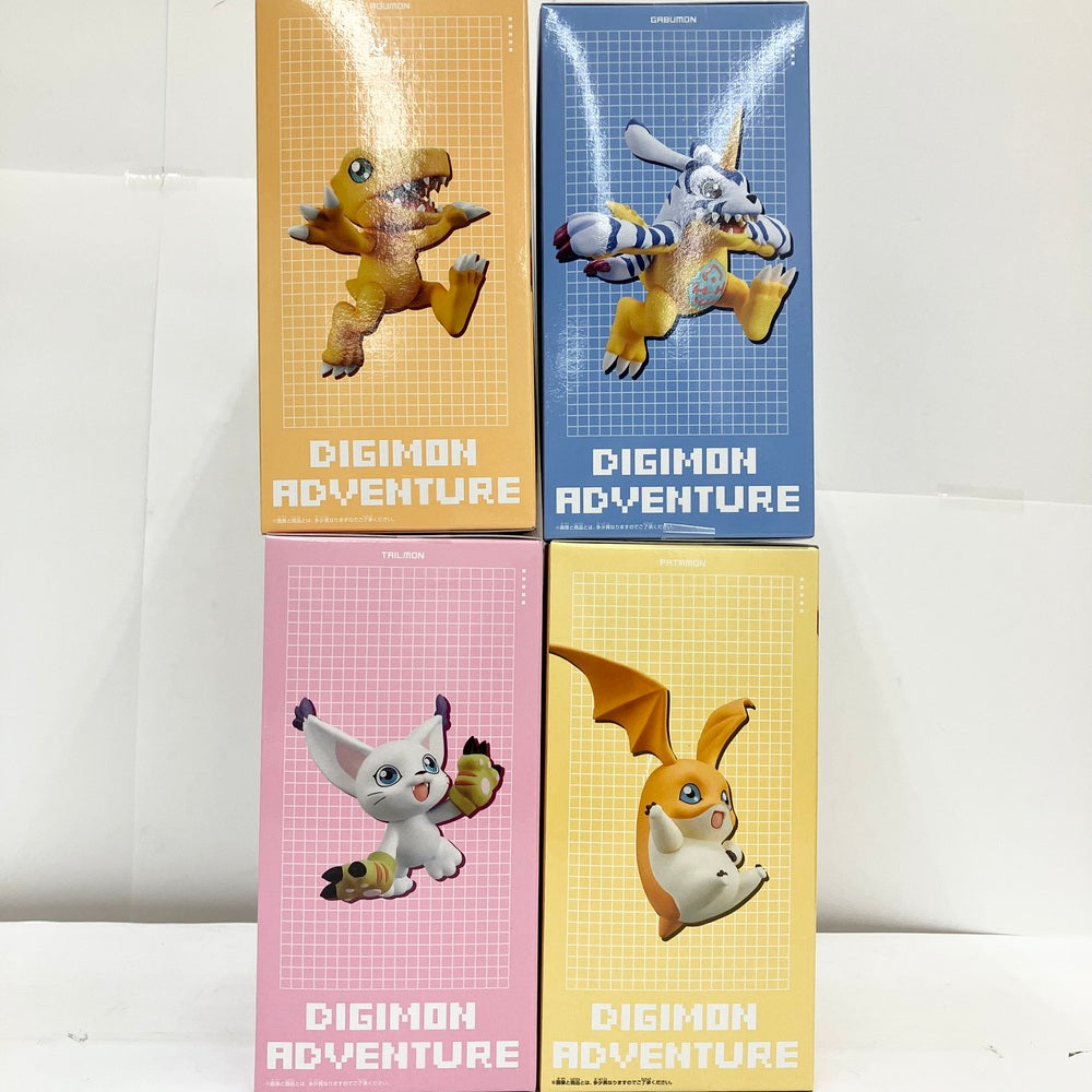 中古】【セット】【未開封品】アグモン・ガブモン・テイルモン・パタモン 「デジモンアドベンチャー」 DXF〜ADVENTURE ARCHIV