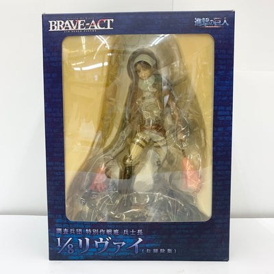 【中古】【開封品】リヴァイ(お掃除版) 「進撃の巨人」 BRAVE-ACTシリーズ 1/8 塗装済み完成品 流通限定＜フィギュア＞（代...