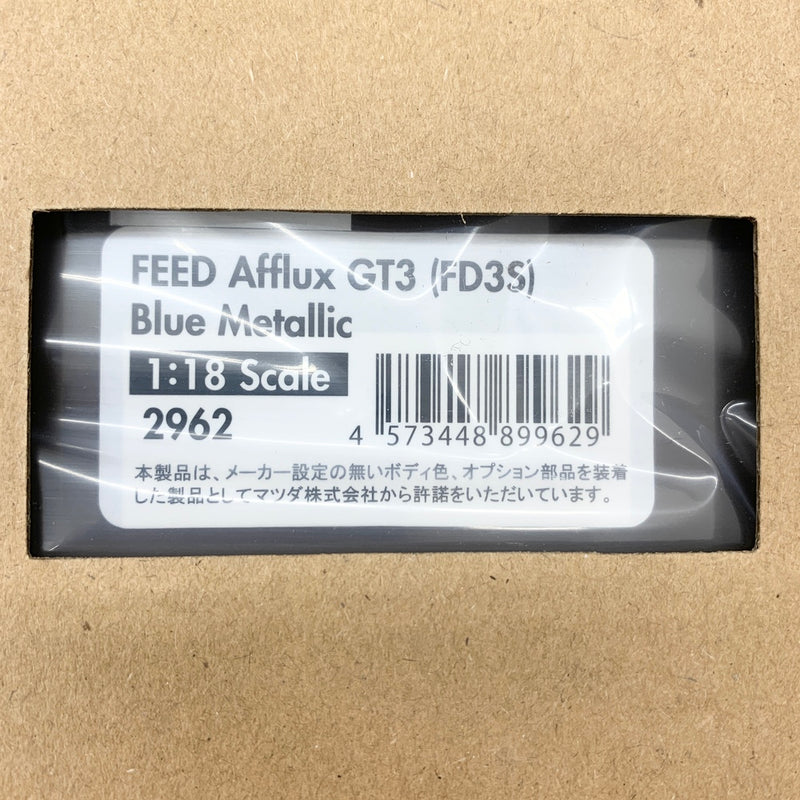 【中古】【未開封】1/18 FEED Afflux GT3 FD3S(ブルーメタリック) With Engine WEB限定モデル [IG2962]＜おもちゃ＞（代引き不可）6585