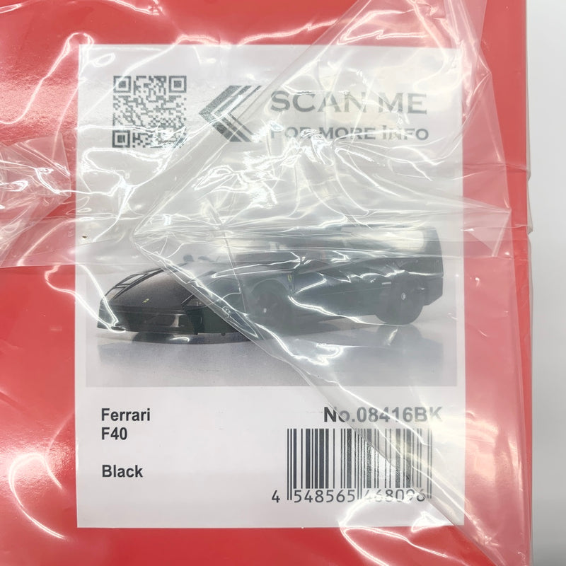 【中古】【未開封】1/18 フェラーリ F40(ブラック) [KS08416BK]＜おもちゃ＞（代引き不可）6585