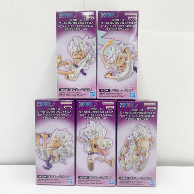 【中古】【未開封】【全5種セット】 「ワンピース」 ワールドコレクタブルフィギュア-モンキー・D・ルフィ ギア5 SPECIAL-メタ...