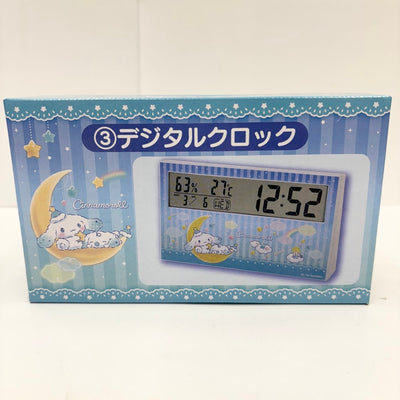 【中古】【未使用】シナモン＆みるく デジタルクロック 「サンリオ当りくじ シナモロール 当りくじ」＜コレクターズアイテム＞（代引き不可...