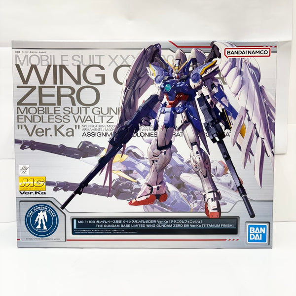 【中古】【未組立】1/100 MG XXXG-00W0 ウイングガンダムゼロEW Ver.Ka [チタニウムフィニッシュ] ＜プラモデル＞（代引き不可）6585