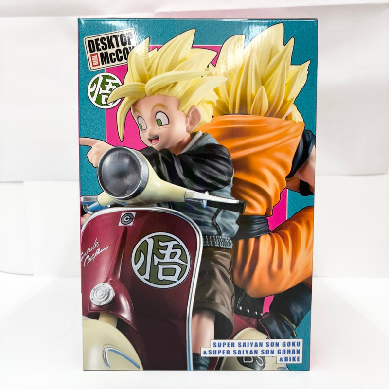 【中古】【未開封】DESKTOP REAL McCOY EX スーパーサイヤ人孫悟空＆スーパーサイヤ人孫悟飯＆バイク 「ドラゴンボールZ」＜フィギュア＞（代引き不可）6585