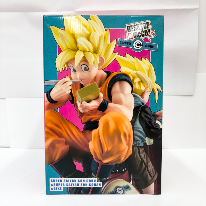 【中古】【未開封】DESKTOP REAL McCOY EX スーパーサイヤ人孫悟空＆スーパーサイヤ人孫悟飯＆バイク 「ドラゴンボールZ」＜フィギュア＞（代引き不可）6585