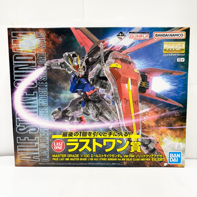 【中古】【未組立】【未組立】1/100 MG エールストライクガンダム Ver.RM ソリッドクリアアナザー ラストワン賞<プラモデル...