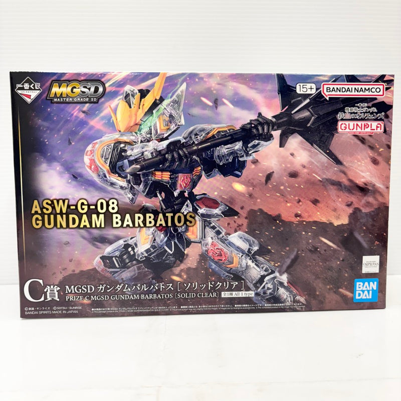 フィギュア 一番くじ C賞 MGSD ガンダムバルバトス ソリッドクリア