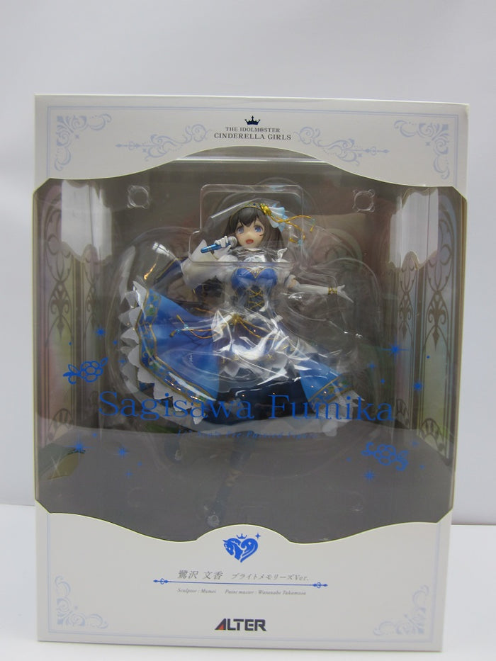 中古】【未使用】鷺沢文香 ブライトメモリーズVer. 「アイドルマスター シンデレラガールズ」 1/7 PVC製塗装済み完成品＜フィギュア