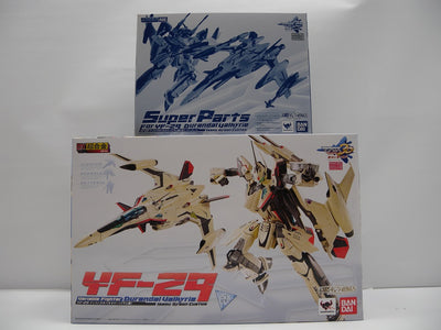 【中古】【未開封】【開封品】2種セット DX超合金 GE-63 YF-29 デュランダルバルキリー(イサム機)「マクロス30 銀河を繋...