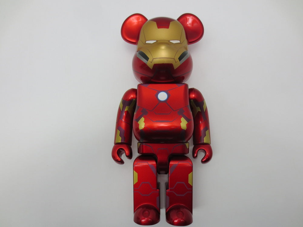 中古】【開封品】BE＠RBRICK -ベアブリック- 400％ アイアンマン 「Happyくじ MARVEL BE＠RBRICK 2021