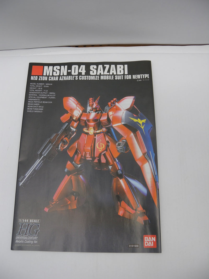 中古】【未組立】1/144 HGUC サザビー メタリックコーティングVer. 「機動戦士ガンダム 逆襲のシャア」 [5055612]＜プ